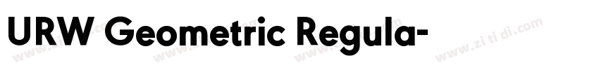 URW Geometric Regula字体转换